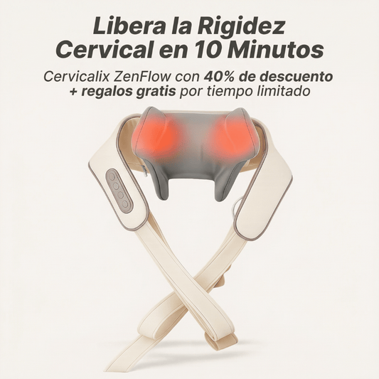 Masajeador Cervicalix ZenFlow - Muévete sin rigidez, vive sin dolor