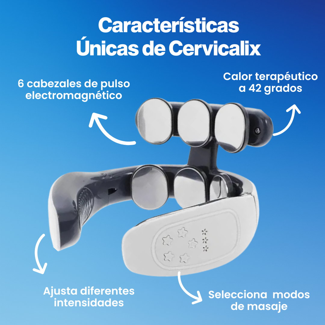 Masajeador Cervicalix Pro 2.0™ + Almohada Quiropráctica + Parches (GRATIS)