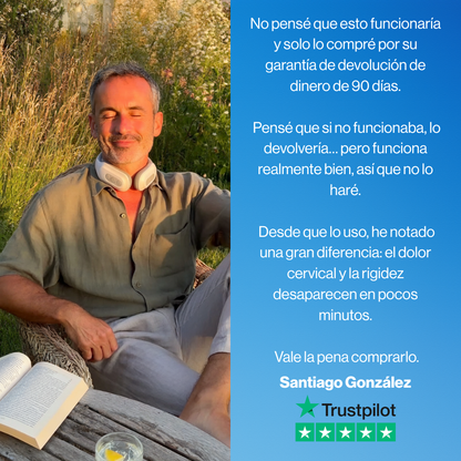Masajeador Cervicalix Pro 2.0™ + Almohada Quiropráctica + Parches (GRATIS)
