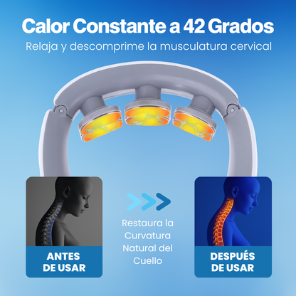 Masajeador Cervicalix Pro 2.0™ + Almohada Quiropráctica + Parches (GRATIS)